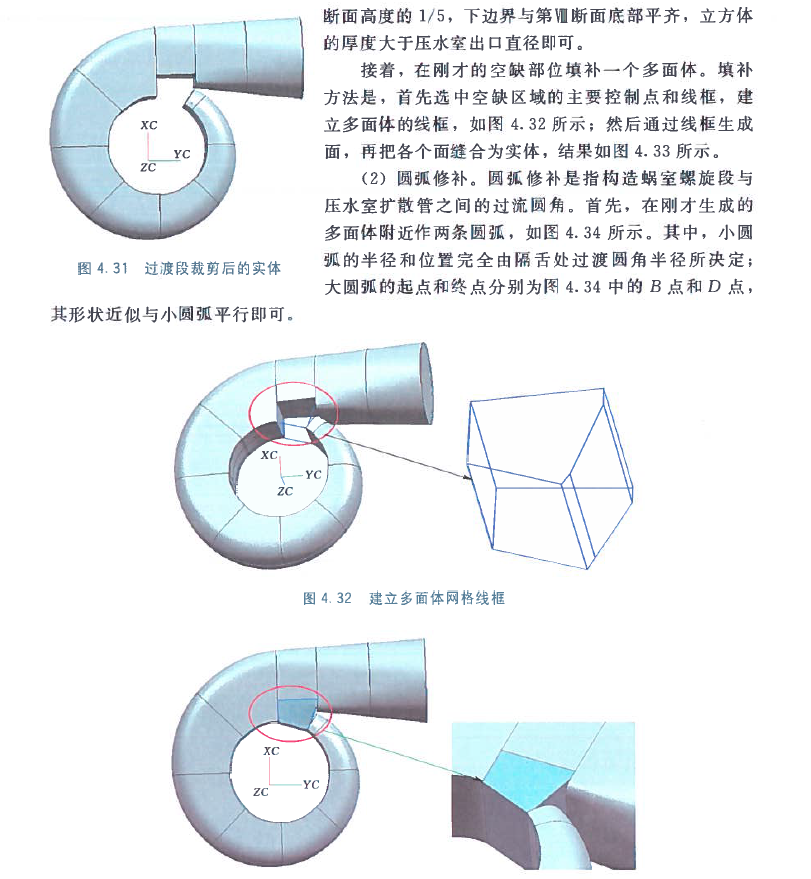CREO蜗壳隔舌的造型方法1